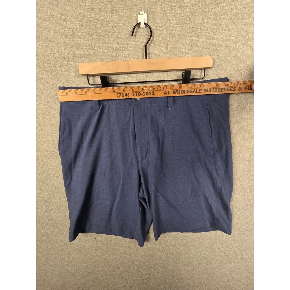 Callaway Mens Golf Shorts Blue Performance Stretch Size 36 Heathered CGBSE0T7